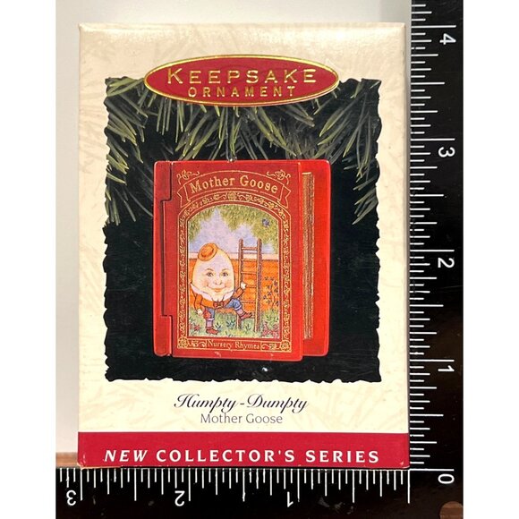 1993 HALLMARK KEEPSAKE ORNAMENT QX528-2 HUMPTY DUMPTY MOTHER GOOSE - Picture 1 of 8